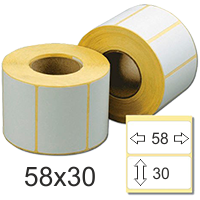 Термоэтикетка 58*30 чистые ECO (650)