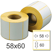 Термоэтикетка 58*60 чистые ECO (380)