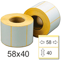Термоэтикетка 58*40 чистые ECO (500)